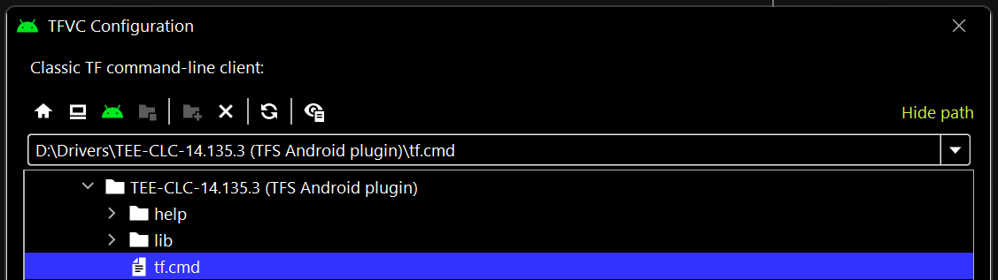 tf.cmd path